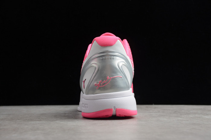 nike zoom kobe 6 think pink pinkfire metallic silver white  cw2190-601